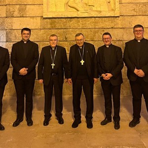 Kardinali Bozanić i Puljić uoči konklave u Domu sv. Marte